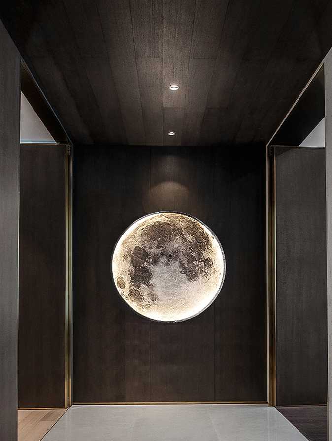 Księżyc kinkiet korytarz korytarz sztuka na ścianę kinkiet F…