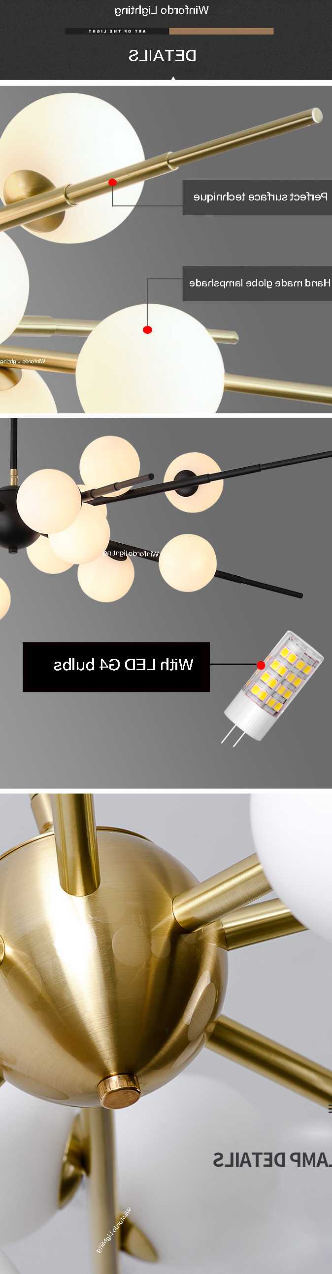 Opinie 2023 nowoczesny szklany wisząca lampa z żarówką LED żyrandol… sklep online