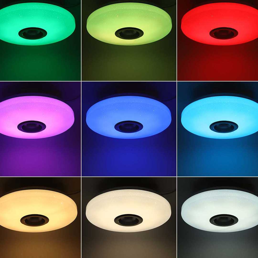 Opinie 72W nowoczesny Design oświetlenie sufitowe LED pilot głośnik… sklep online