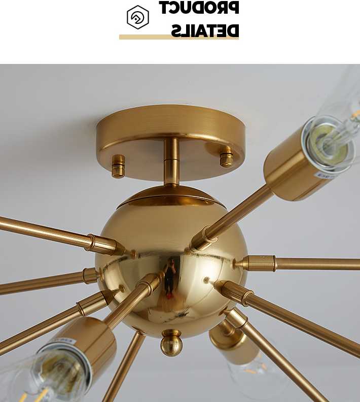 Tanie Nowoczesny skandynawski złoty Sputnik żyrandol LED multi-lig… sklep internetowy