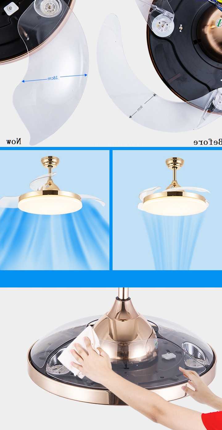 FUMAT niewidoczny wentylator sufitowy Droplight Nodic lampa …
