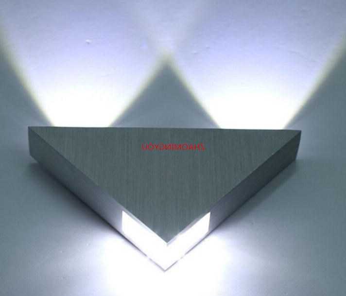 Tanio Kinkiet LED 6W/9W aluminiowy korpus trójkątny - oświetlenie … sklep