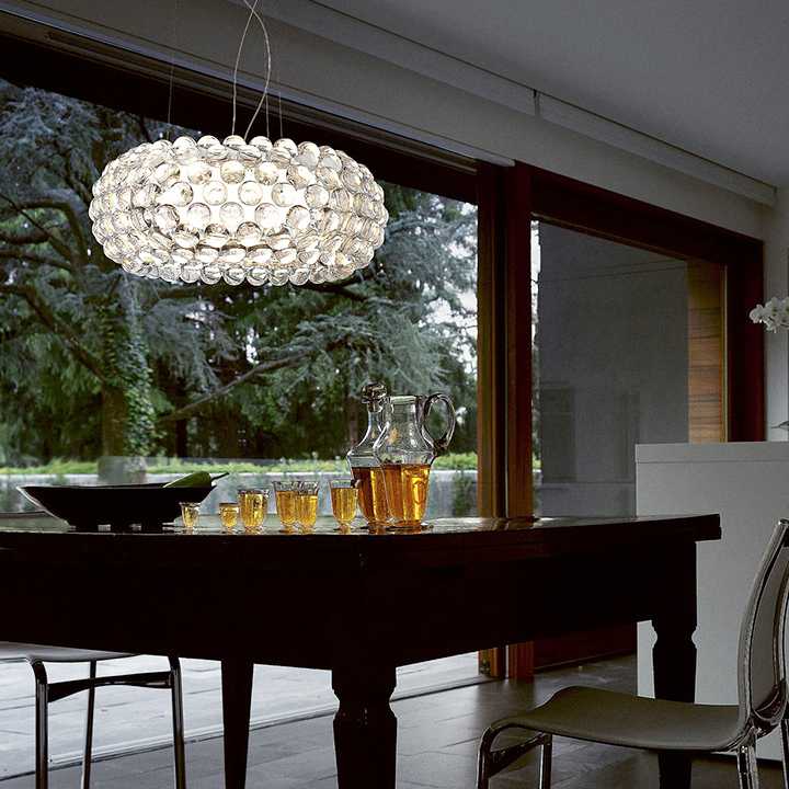 Salonowa lampa Foscarini Caboche z akrylową oprawą i żarówką…