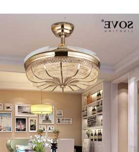 Opinie Salonowy sufitowy wentylator z lampą i sterowaniem zdalnym -… sklep online