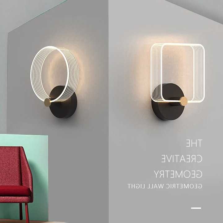 Tanio LED nowoczesna lampa ścienna światła kinkiet na korytarz noc…