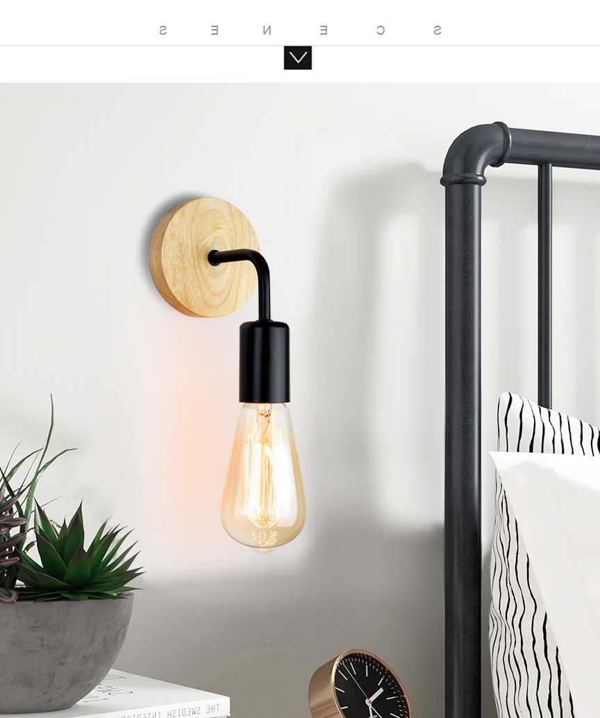Tanie Nordic lampa ścienna do sypialni kreatywny kutego żelaza kor… sklep internetowy