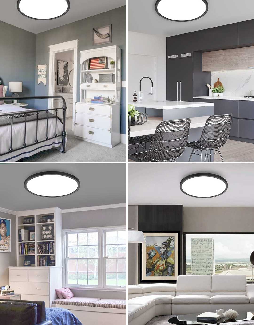 Tanio 14-calowy Ultra cienki sufit LED pokój Lamp dekoracja oświet… sklep
