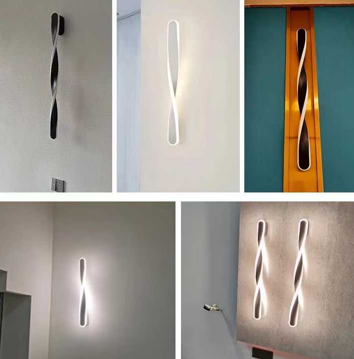 Tanie Pasek kinkietowy z minimalistyczną włoską lampą do sypialni,… sklep internetowy