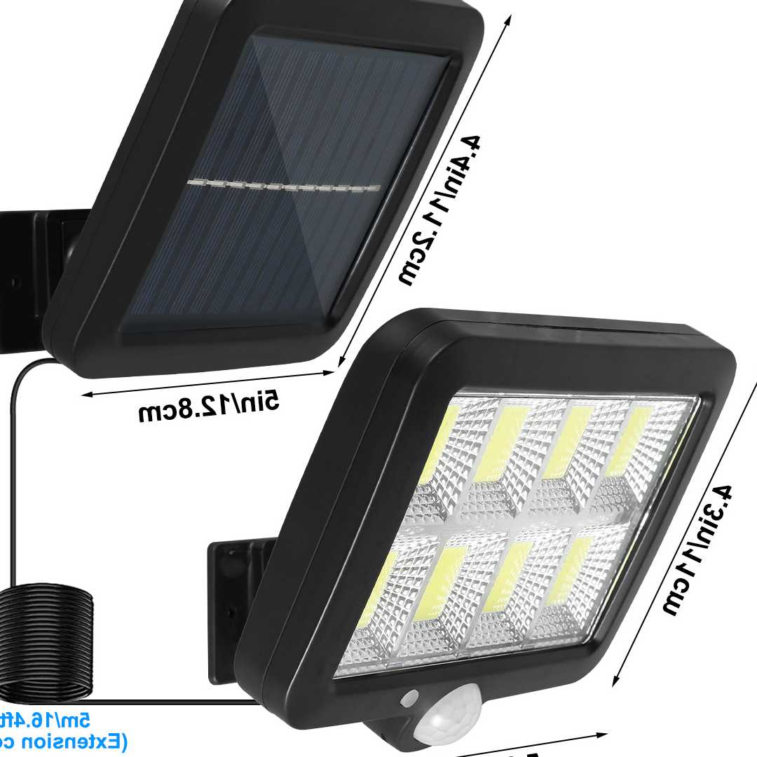 Tanio LED Solar Split lampa ścienna wodoodporny czujnik ruchu lamp…