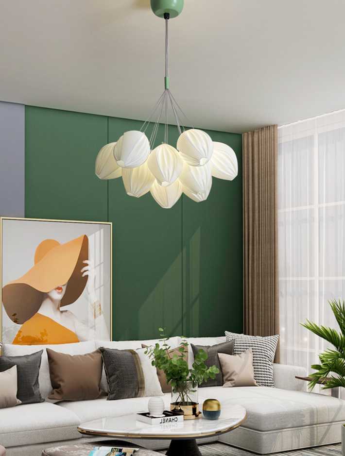 Zdalne przyciemnianie zielony biały dom nowy nowoczesny żyra…