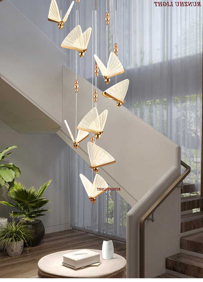 Tanio Romantyczna lampa motylkowa Led żyrandol wysokiej klasy lamp… sklep