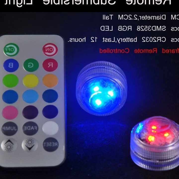 Tanie 1pc zatapialne lampy LED RGB pilot kolorowe wodoodporne lamp… sklep internetowy
