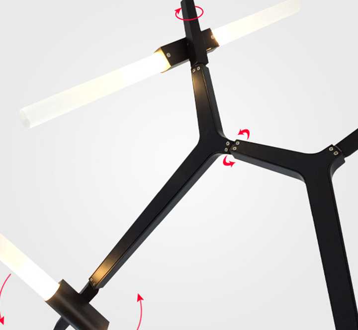 Opinie Nordic w jodełkę LED metalowy żyrandol lampa czarny złoty G4… sklep online