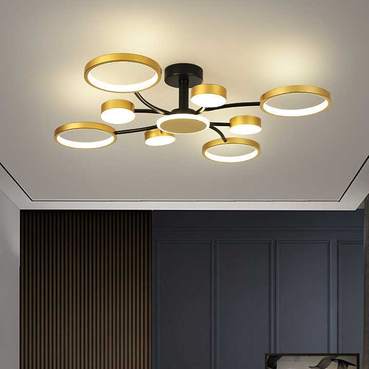 Tanio LED żyrandol do kuchni sypialnia jadalnia nowoczesny czarny/…