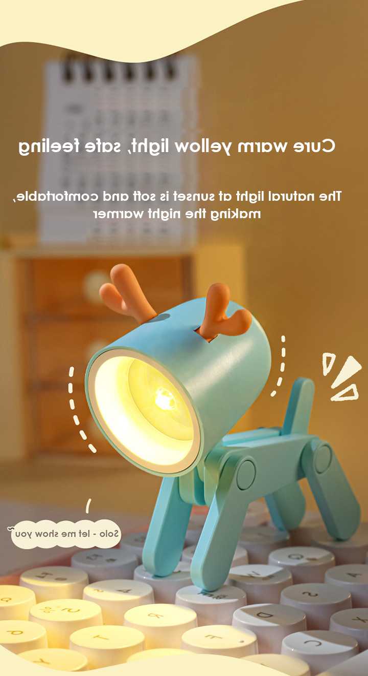 Tanio Mini lampki nocne Cartoon z uroczym psem i jelenim kształtem… sklep