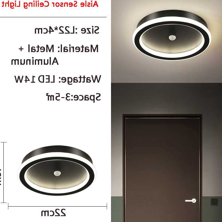 Opinie Human PIR Motion Sensor LED sufitowa lampa do sypialni koryt… sklep online