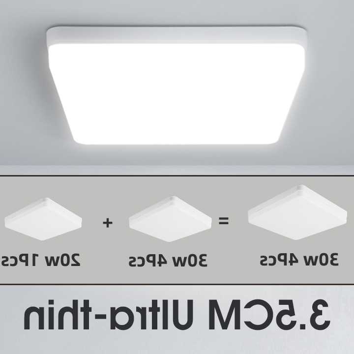 Tanio Ultra cienkie oświetlenie sufitowe LED AC185-265V kwadratowa…