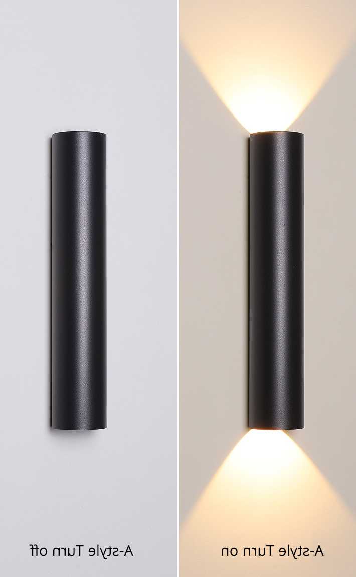 Opinie Minimalistyczny czarny biały nowe nowoczesne kinkiety LED sa… sklep online