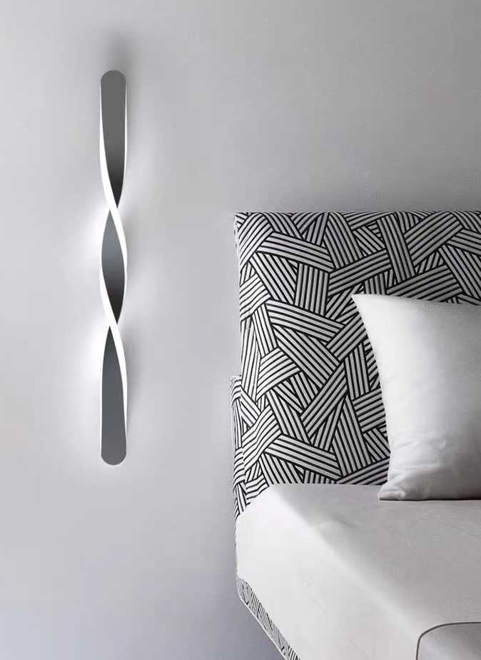 Tanie Pasek kinkietowy z minimalistyczną włoską lampą do sypialni,… sklep internetowy
