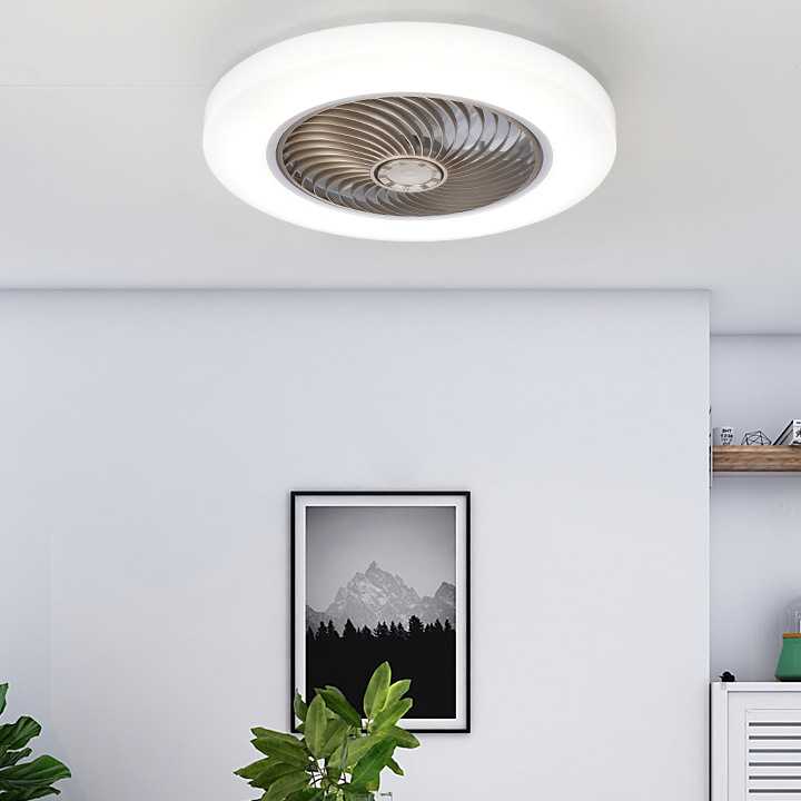 Tanie Ultra-cienki wentylator sufitowy z lampą, niewidoczny, zesta… sklep internetowy