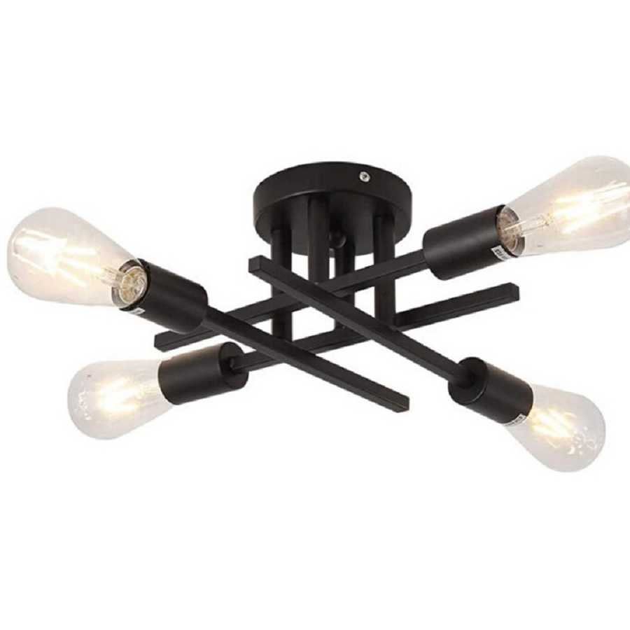 Tanio Lampy sufitowe LED 2/4/6 E27 podstawa lampy styl industrialn…