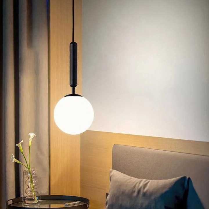 Tanio Nordycki kreatywny szklany salon wiszące lampy główna sypial… sklep
