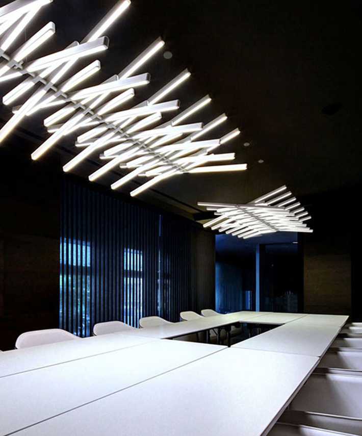 Tanie Żyrandol LED Loft Nordycki - nowoczesne oświetlenie czarno-b… sklep internetowy