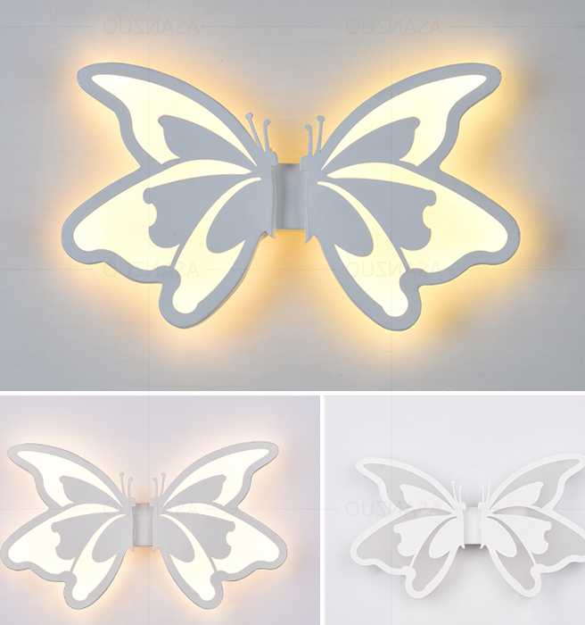 Tanio Butterfly LED - nowoczesne oświetlenie naścienne do salonu, … sklep