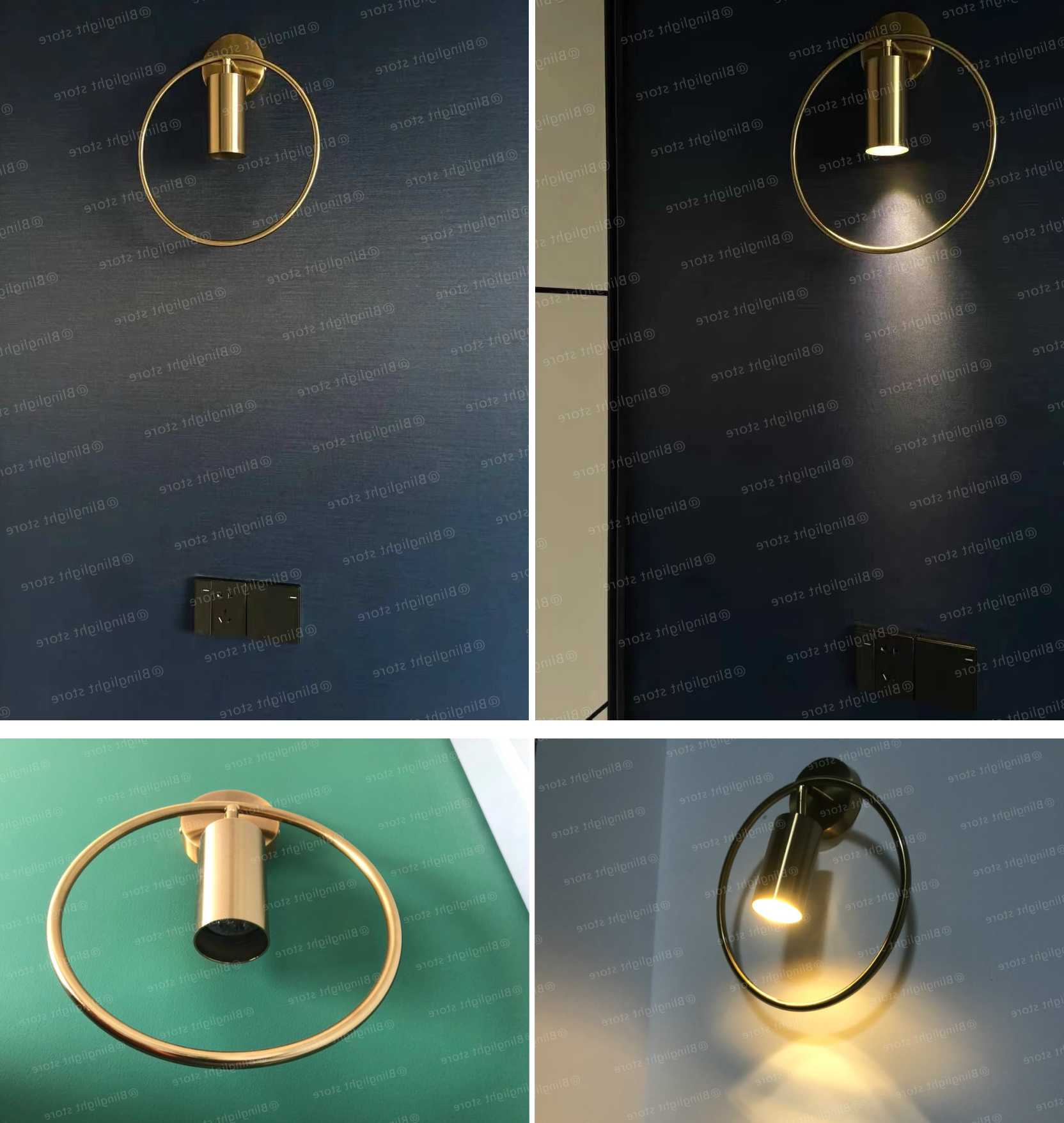 Tanio Złoty kinkiet LED Nordic - nowoczesna dekoracja ściany do sa… sklep