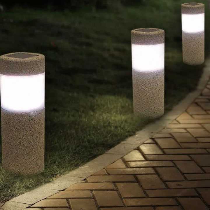 Opinie Lampa solarna LED na trawnik nowoczesny piasek ogród odkryty… sklep online