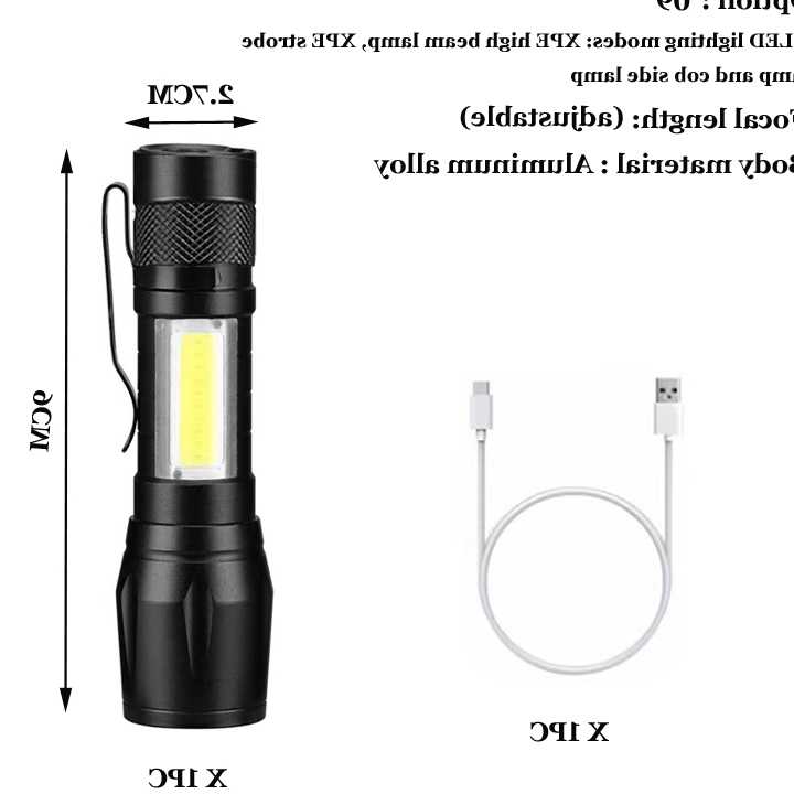 Opinie Przenośna latarka silne światło o dużej mocy akumulator Zoom… sklep online
