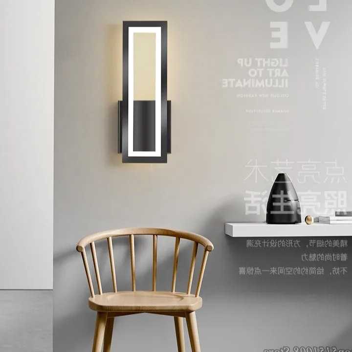 Tanio Nowoczesne, minimalistyczne lampy ścienne LED tle ściany sal… sklep