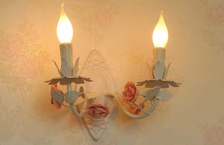 Lampa CandleWall w stylu europejskim twórcze pastwisko żelaz…