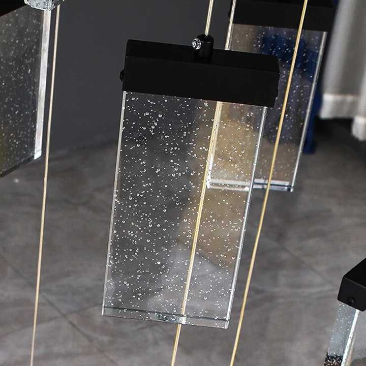 Tanio Duplex poddasze salon schody kryształowy żyrandol led kwadra… sklep