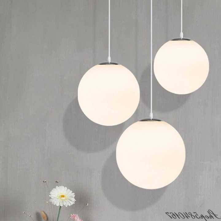 Tanio Lampa wisząca LED Nodic - minimalistyczna, szklana, biała ku… sklep