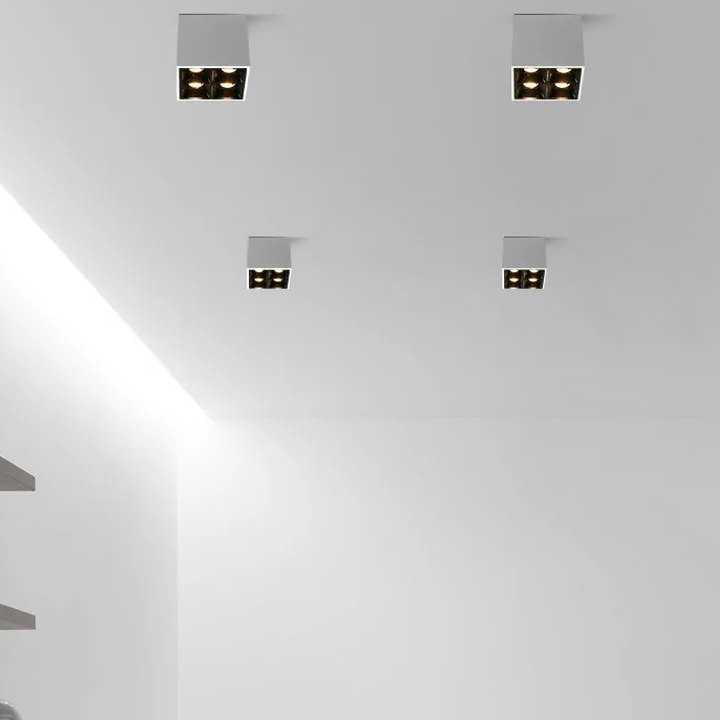 Tanio Nowoczesny styl biały czarny sufit Led 8W LED COB CREE mały … sklep