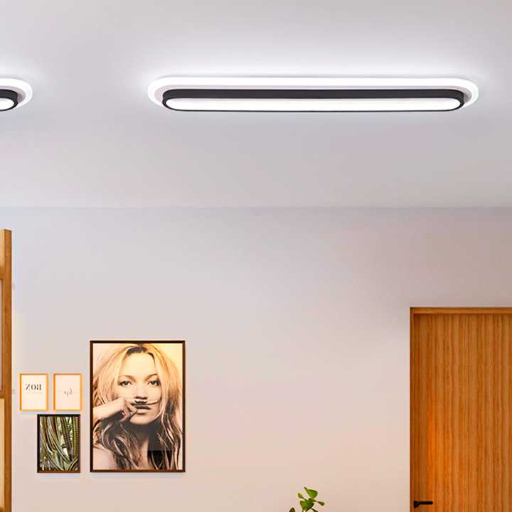 Tanio Lampa sufitowa LED AC85-265V do wnętrz - biały/czarny kolor,… sklep