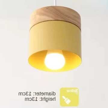 Tanio Wisiorek światła Nordic Led minimalistyczny drewniane żelaza… sklep