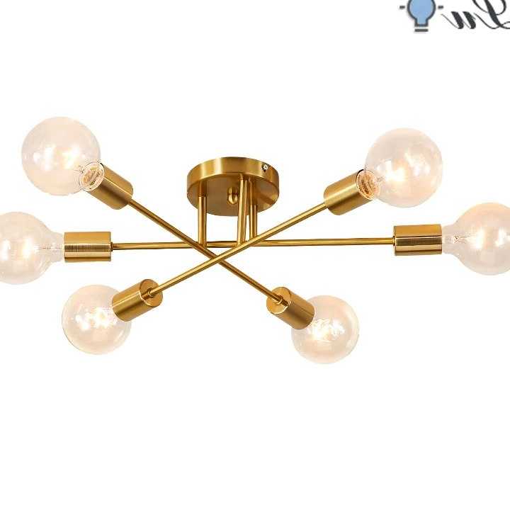 Tanio Złoto ledowe żyrandol E27 salon dekoracja sypialni lampa suf…