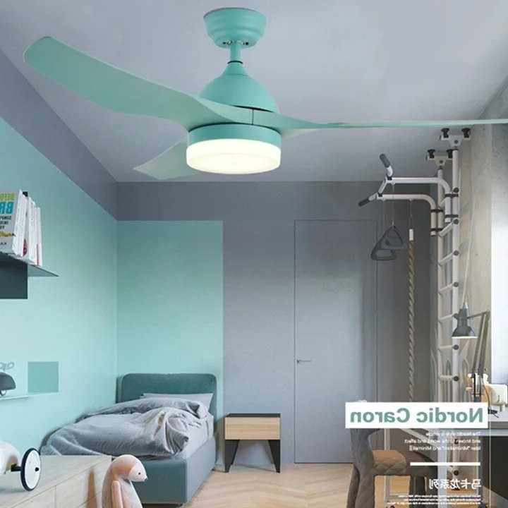 Tanio OURFENG Nordic wentylatory na sufit z oświetleniem LED 3 kol… sklep