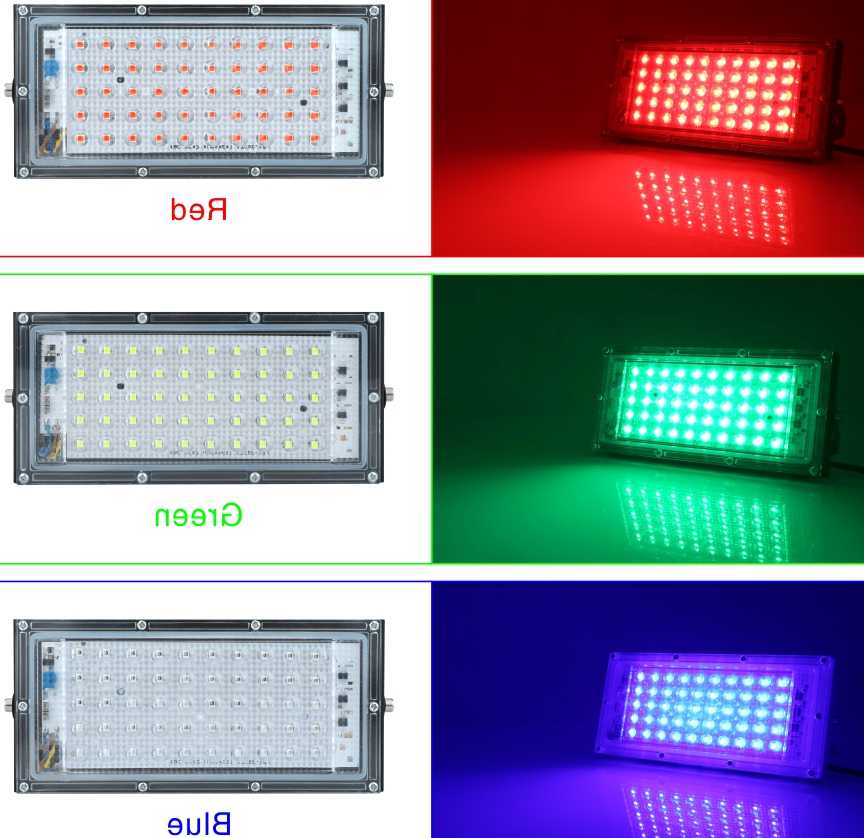 50W LED reflektor szerokostrumieniowy RGB lampa AC 220V 230V…