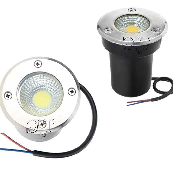 Tanio IP68 3W 5W 10W COB wodoodporna LED światło podziemne zewnętr…