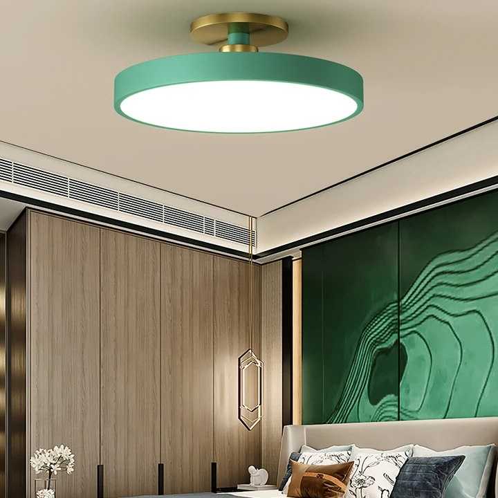Tanio Kolorowy prosty nowy nowoczesny żyrandol LED salon gabinet d… sklep