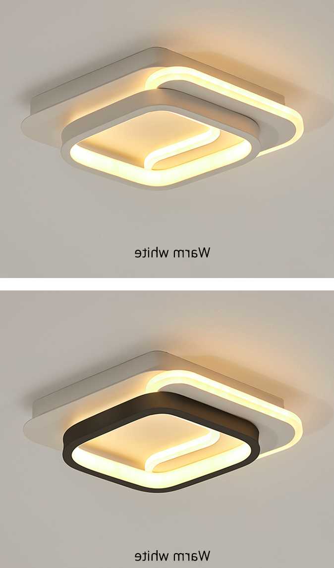 Opinie Okrągły kwadrat prosty nowoczesny nowy LED żyrandol do salon… sklep online