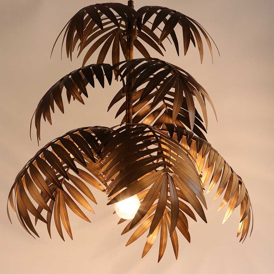 Tanio Retro LED E26/E27 drzewo kokosowe liście żelaza regulowana l… sklep