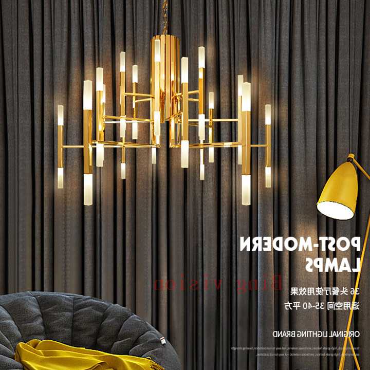 Tanie Złoty żyrandol LED w stylu nordyckim postmodernistycznej oso… sklep internetowy