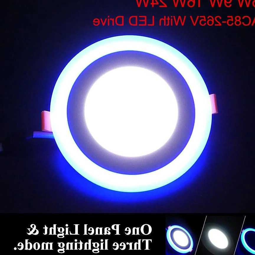 Tanio Dwukolorowy Panel LED Downlight 6W 9W 16W 24w 3 Model LED la… sklep