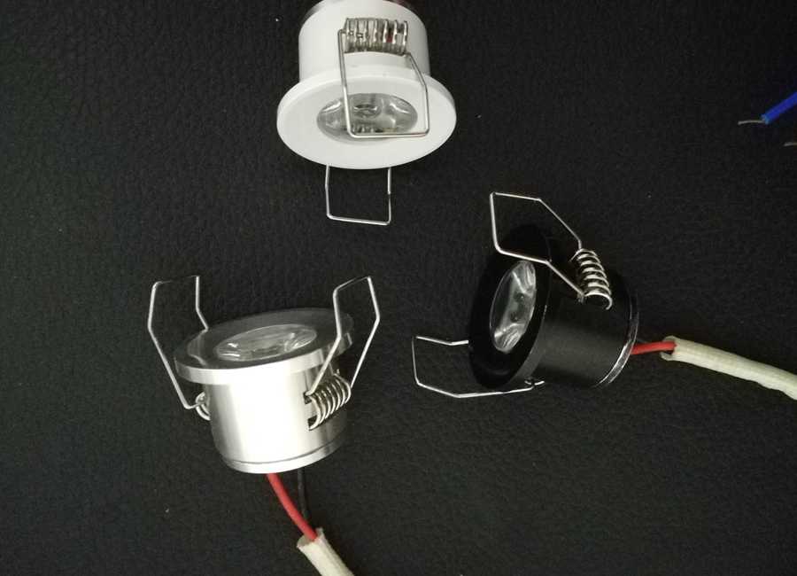 Tanio 10 sztuk/partia LED Mini Downlight pod szafką Spot Light 1W … sklep