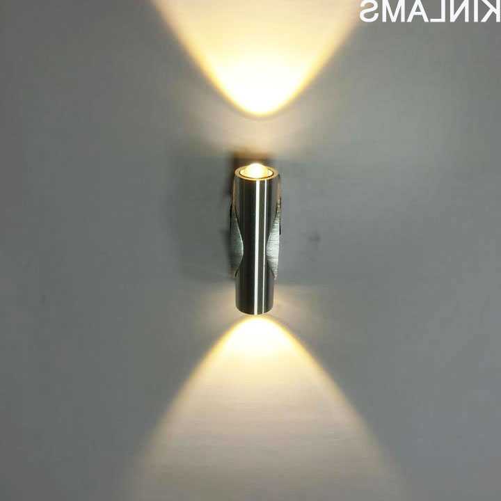 Tanio 2W LED kinkiety Mini lampy W górę dół łazienka podwójne szkł… sklep