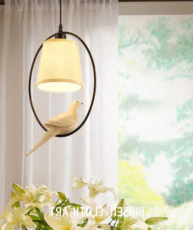 Tanio Nowoczesne retro ptak żyrandole Lampy led sztuka dekoracyjna…